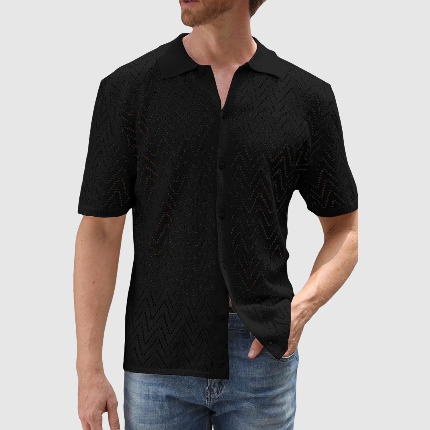 Árpád | Zsinórmintás modern elegáns póló