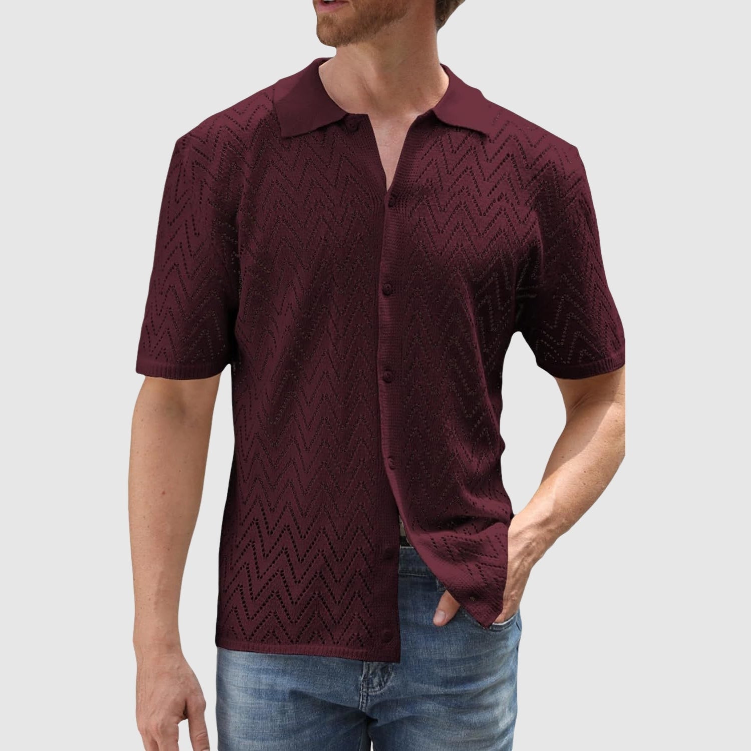 Árpád | Zsinórmintás modern elegáns póló