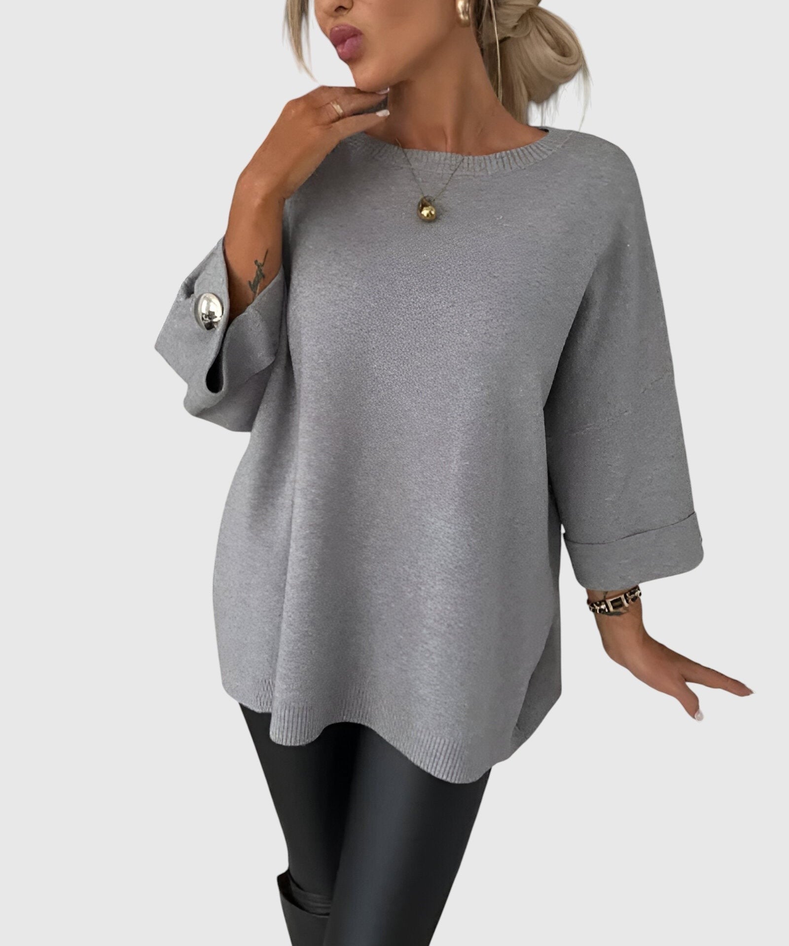 Janel | Laza elegáns pulóver mindennapokra