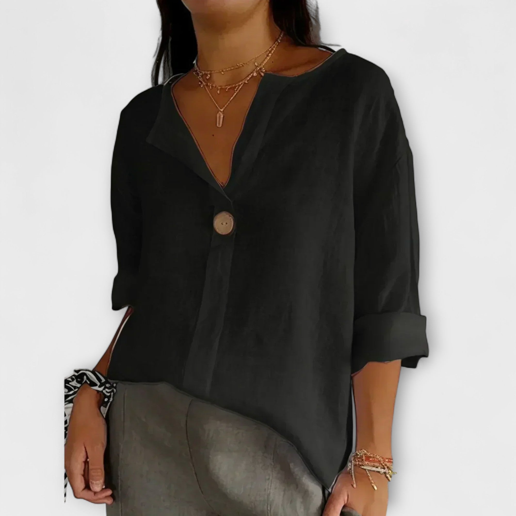 Nikol | Elegáns V-nyakú női top