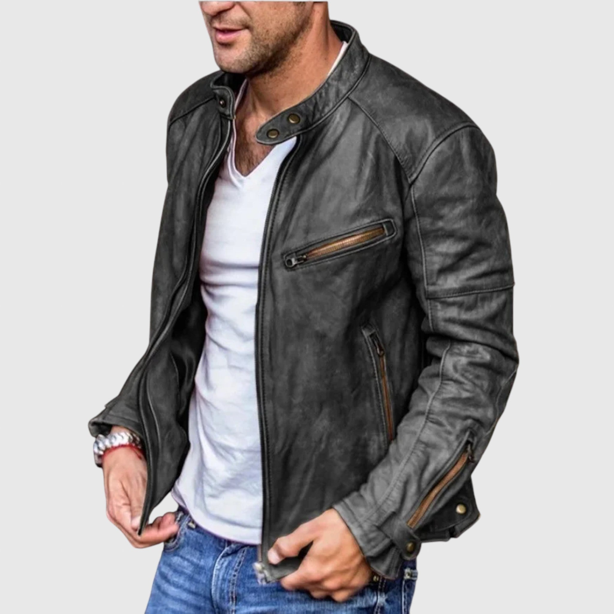 Alexander | Férfi bőrkabát stílusos elegancia
