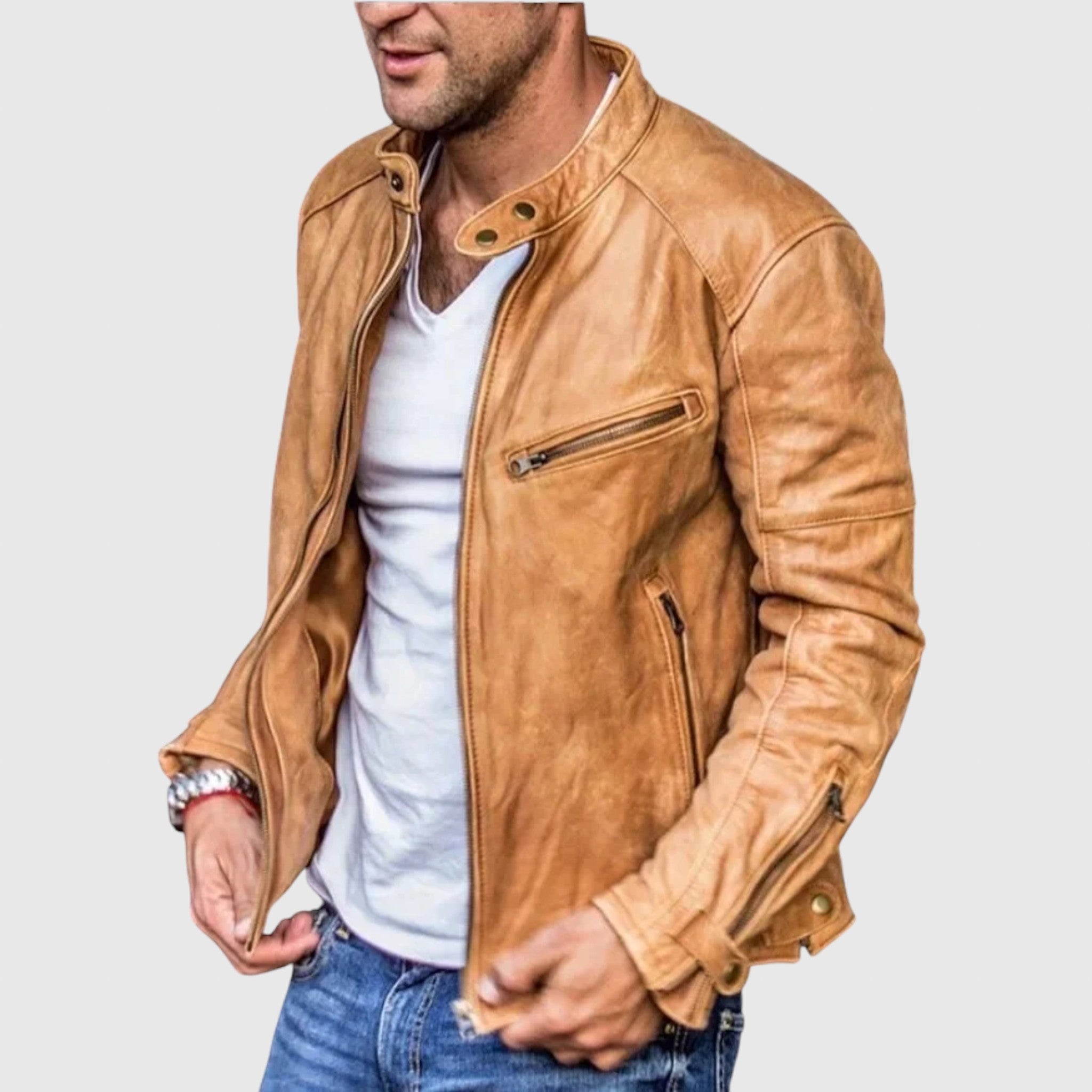 Alexander | Férfi bőrkabát stílusos elegancia