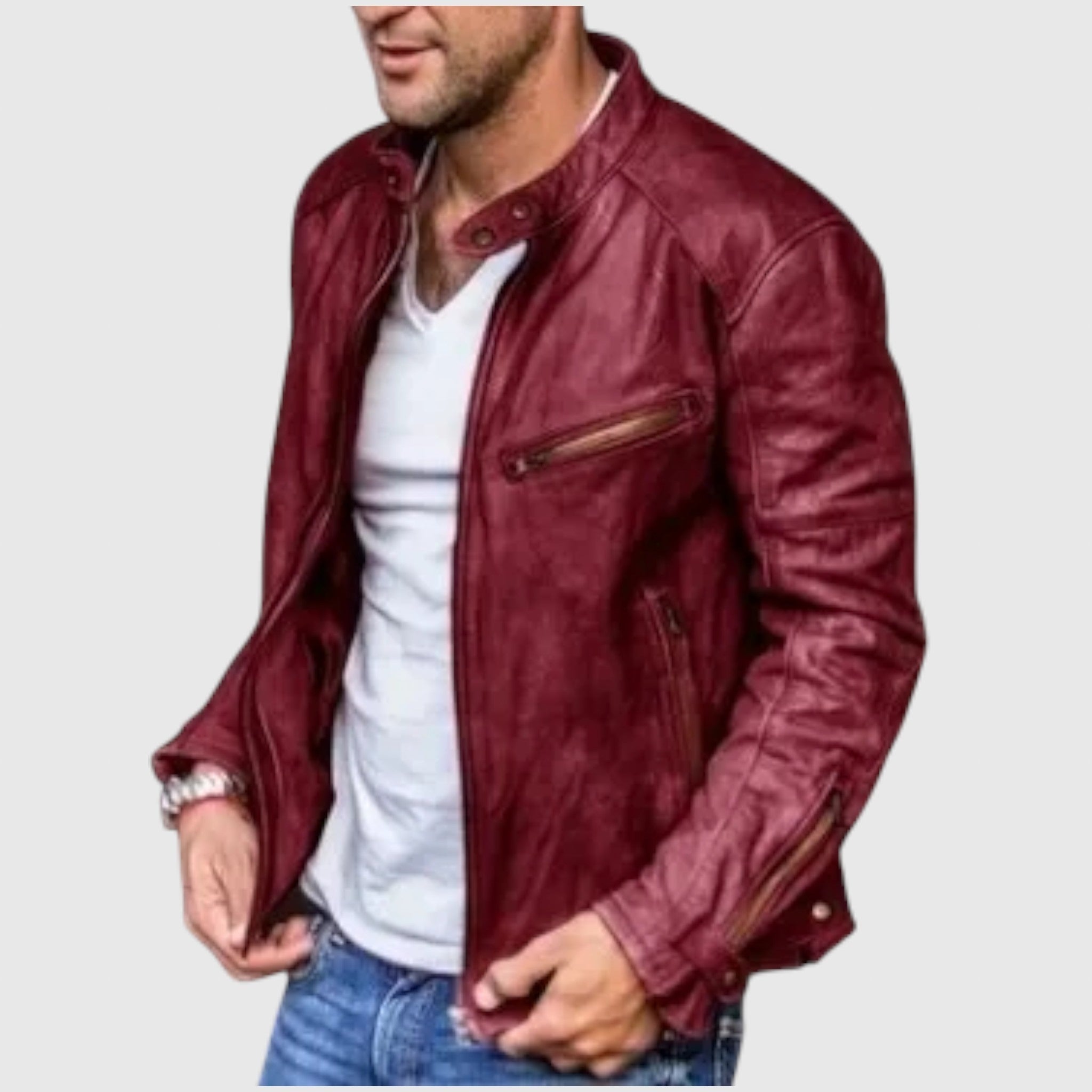 Alexander | Férfi bőrkabát stílusos elegancia