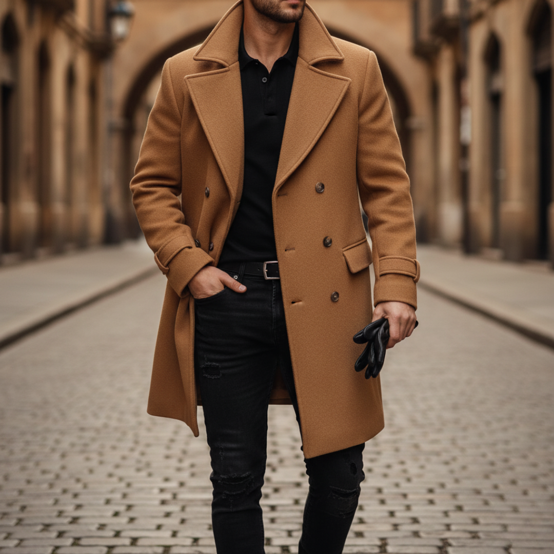 Marcello | Gyapjú Keresztbe Fekvő Téli Kabát