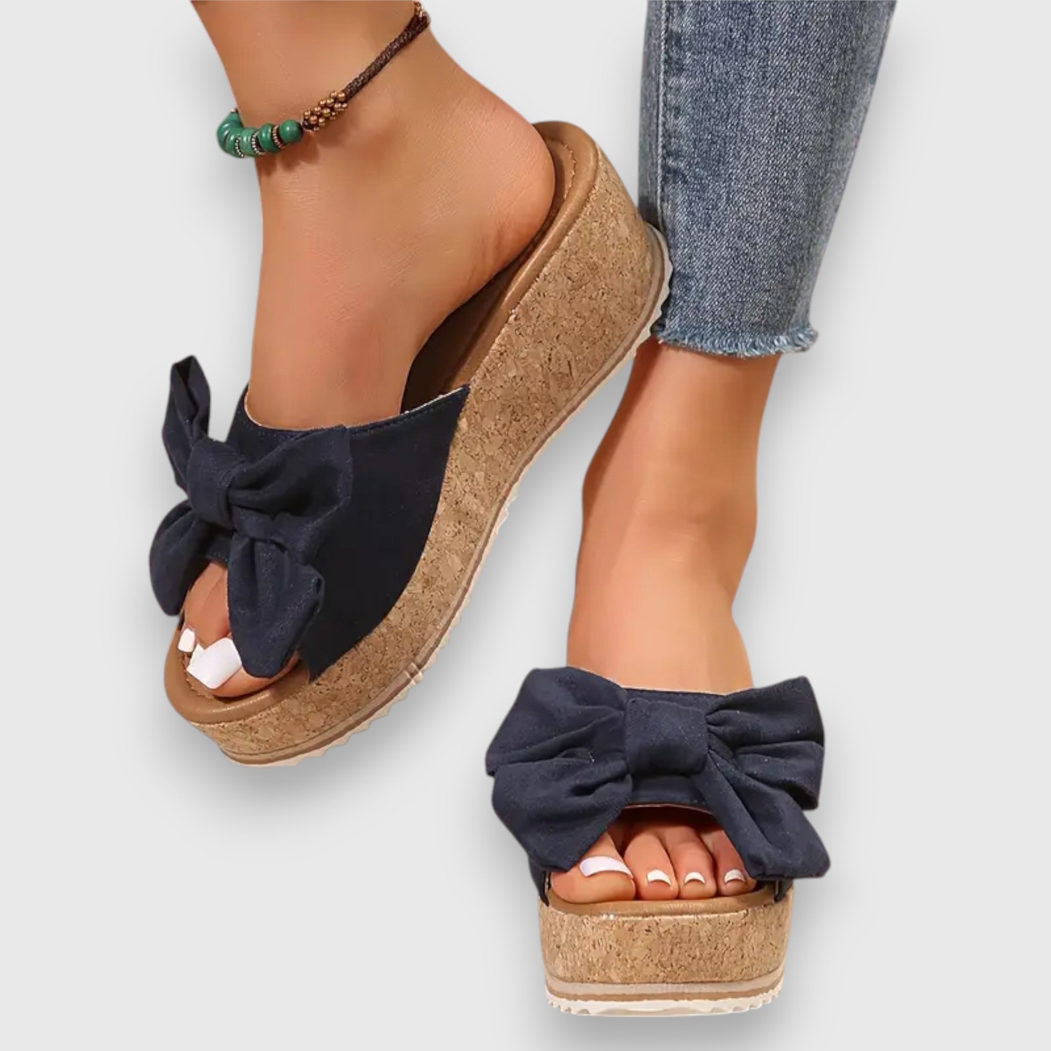 Mila | Kényelmes slip-on szandál masnival