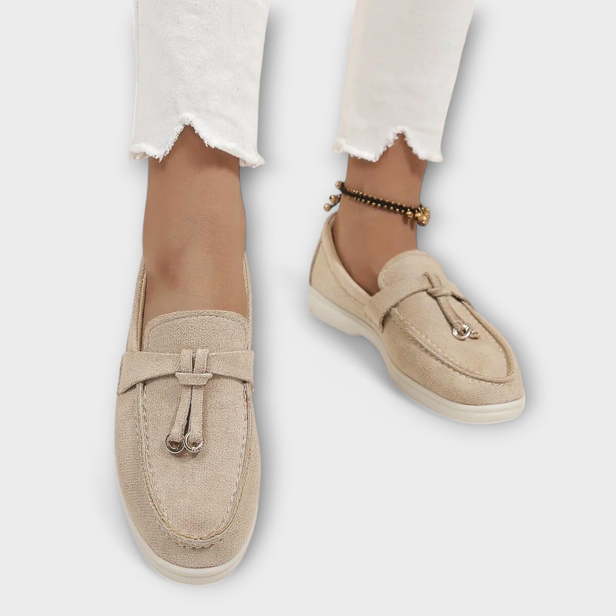 Gamira | Bézs Gamira loafer elegáns kényelem
