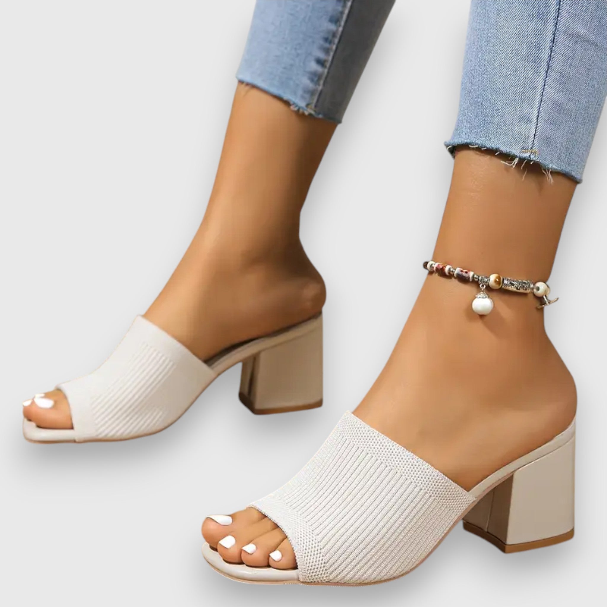 Lina | Színes blokk szandál elegáns